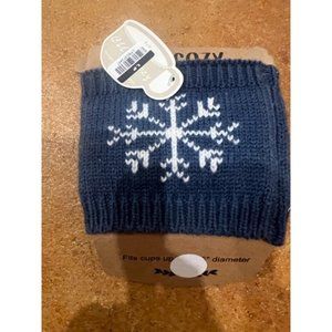 Holiday Beverage Koozies Navy Blue (2 koozies)